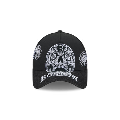 Boston Red Sox Day of the Dead Skull 9FORTY A-Frame Snapback Hat