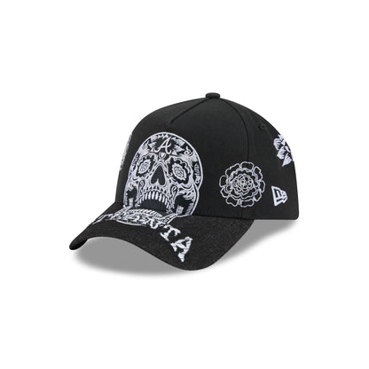 Atlanta Braves Day of the Dead Skull 9FORTY A-Frame Snapback Hat