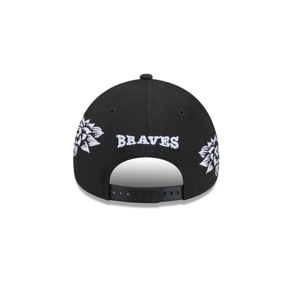 Atlanta Braves Day of the Dead Skull 9FORTY A-Frame Snapback Hat