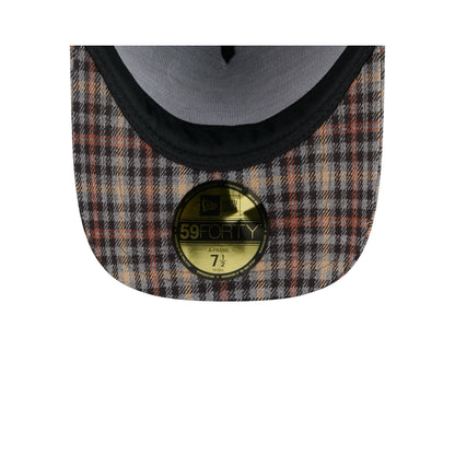 Chicago Bulls Fall Plaid Visor 59FORTY A-Frame Fitted Hat