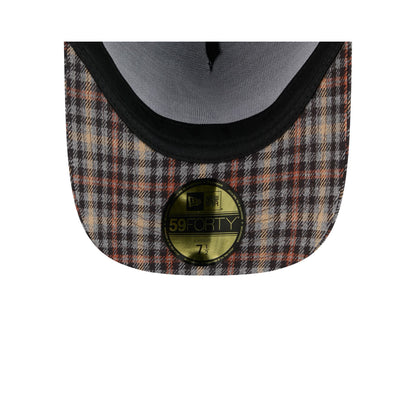 Atlanta Braves Fall Plaid Visor 59FORTY A-Frame Fitted Hat