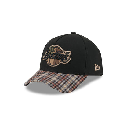 Los Angeles Lakers Fall Plaid Visor 59FORTY A-Frame Fitted Hat