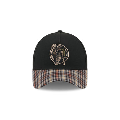 Boston Celtics Fall Plaid Visor 59FORTY A-Frame Fitted Hat