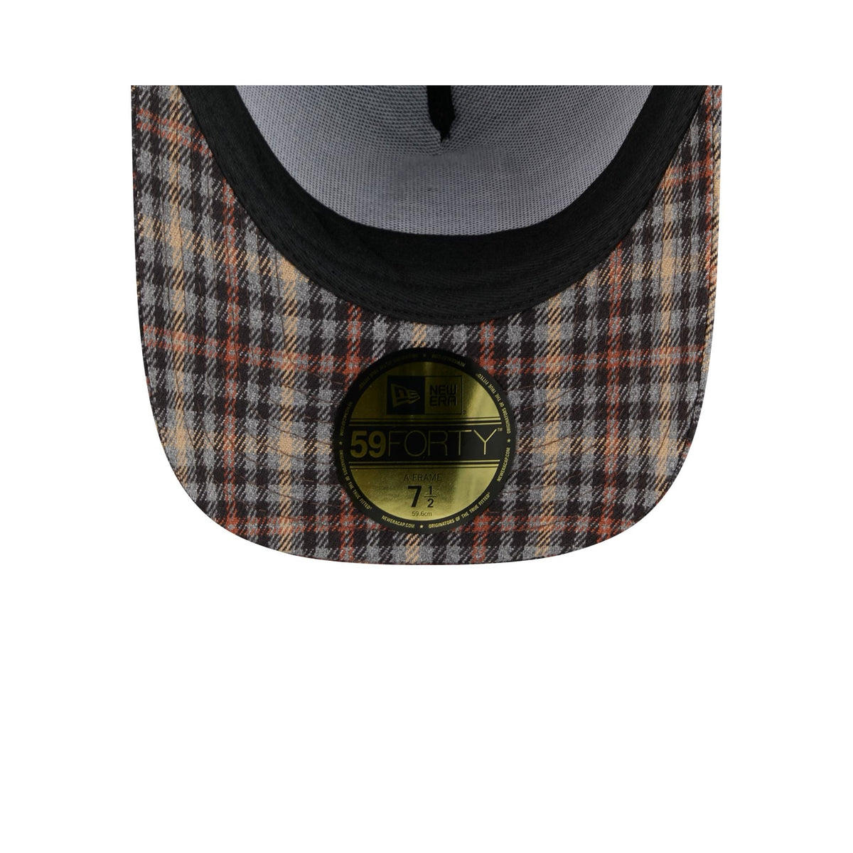 Boston Celtics Fall Plaid Visor 59FORTY A-Frame Fitted Hat