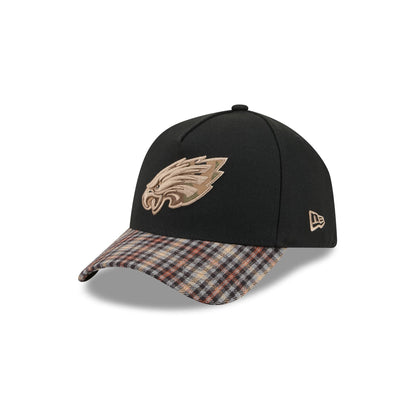 Philadelphia Eagles Fall Plaid Visor 59FORTY A-Frame Fitted Hat