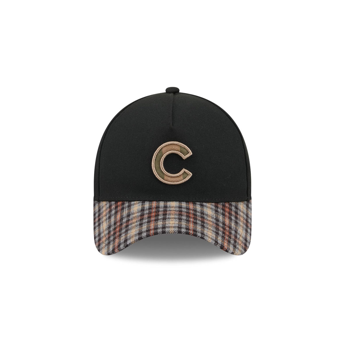 Chicago Cubs Fall Plaid Visor 59FORTY A-Frame Fitted Hat
