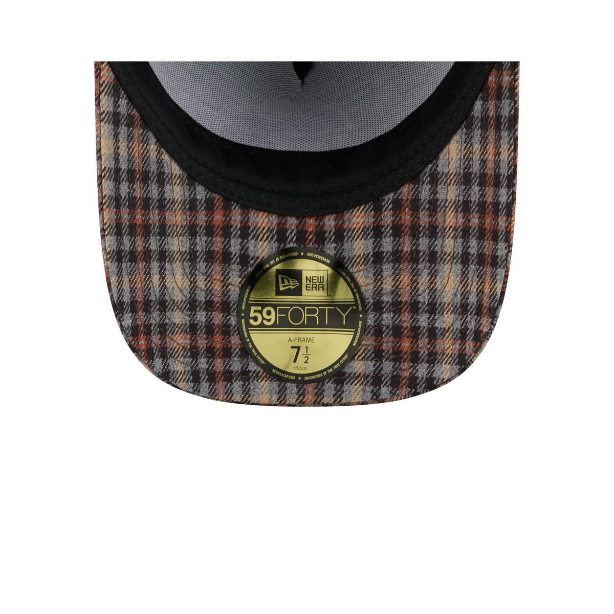 Chicago Cubs Fall Plaid Visor 59FORTY A-Frame Fitted Hat