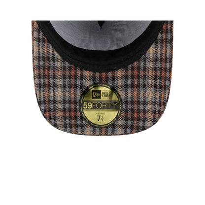 Chicago Cubs Fall Plaid Visor 59FORTY A-Frame Fitted Hat