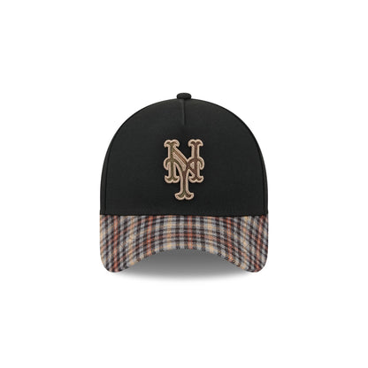 New York Mets Fall Plaid Visor 59FORTY A-Frame Fitted Hat