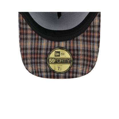 New York Mets Fall Plaid Visor 59FORTY A-Frame Fitted Hat