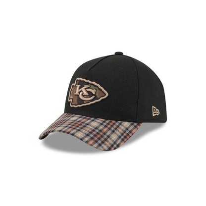 Kansas City Chiefs Fall Plaid Visor 59FORTY A-Frame Fitted Hat