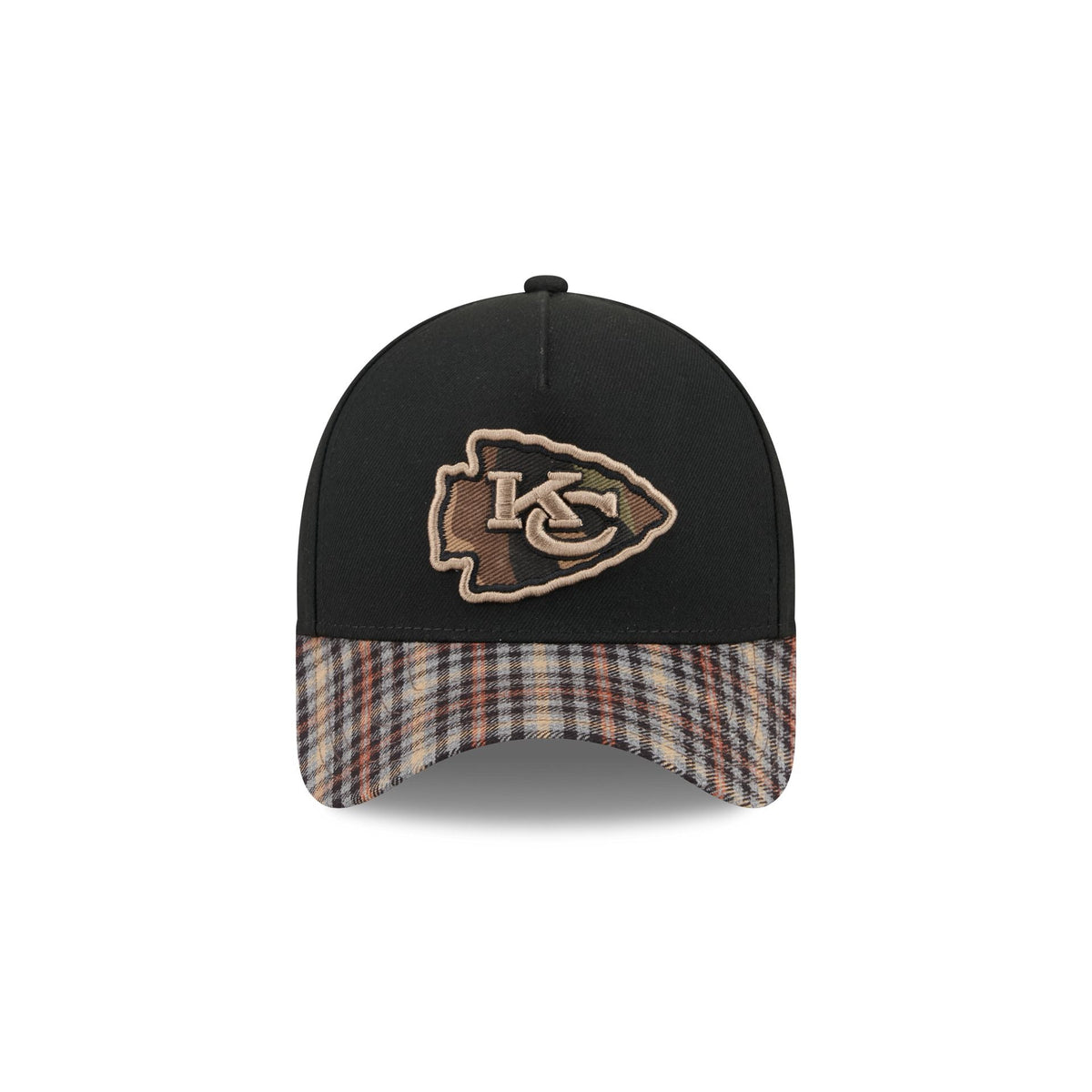 Kansas City Chiefs Fall Plaid Visor 59FORTY A-Frame Fitted Hat