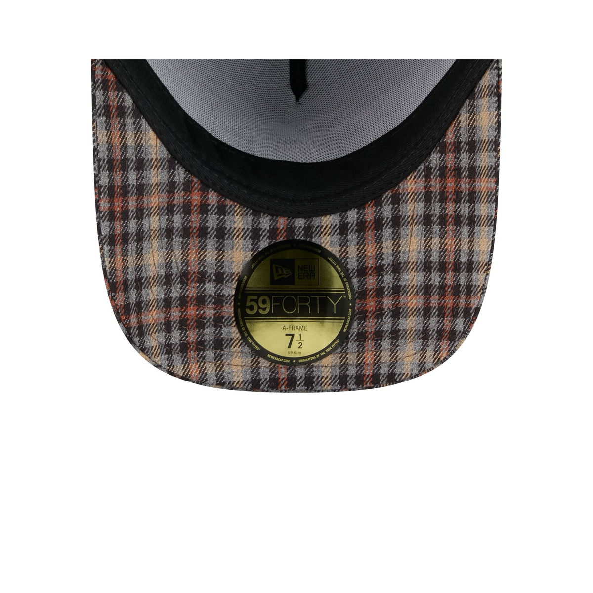 Kansas City Chiefs Fall Plaid Visor 59FORTY A-Frame Fitted Hat