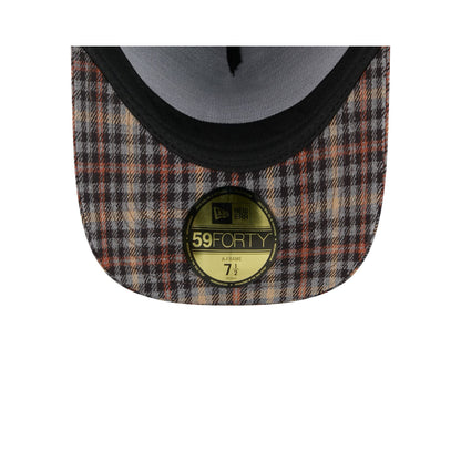 Houston Astros Fall Plaid Visor 59FORTY A-Frame Fitted Hat