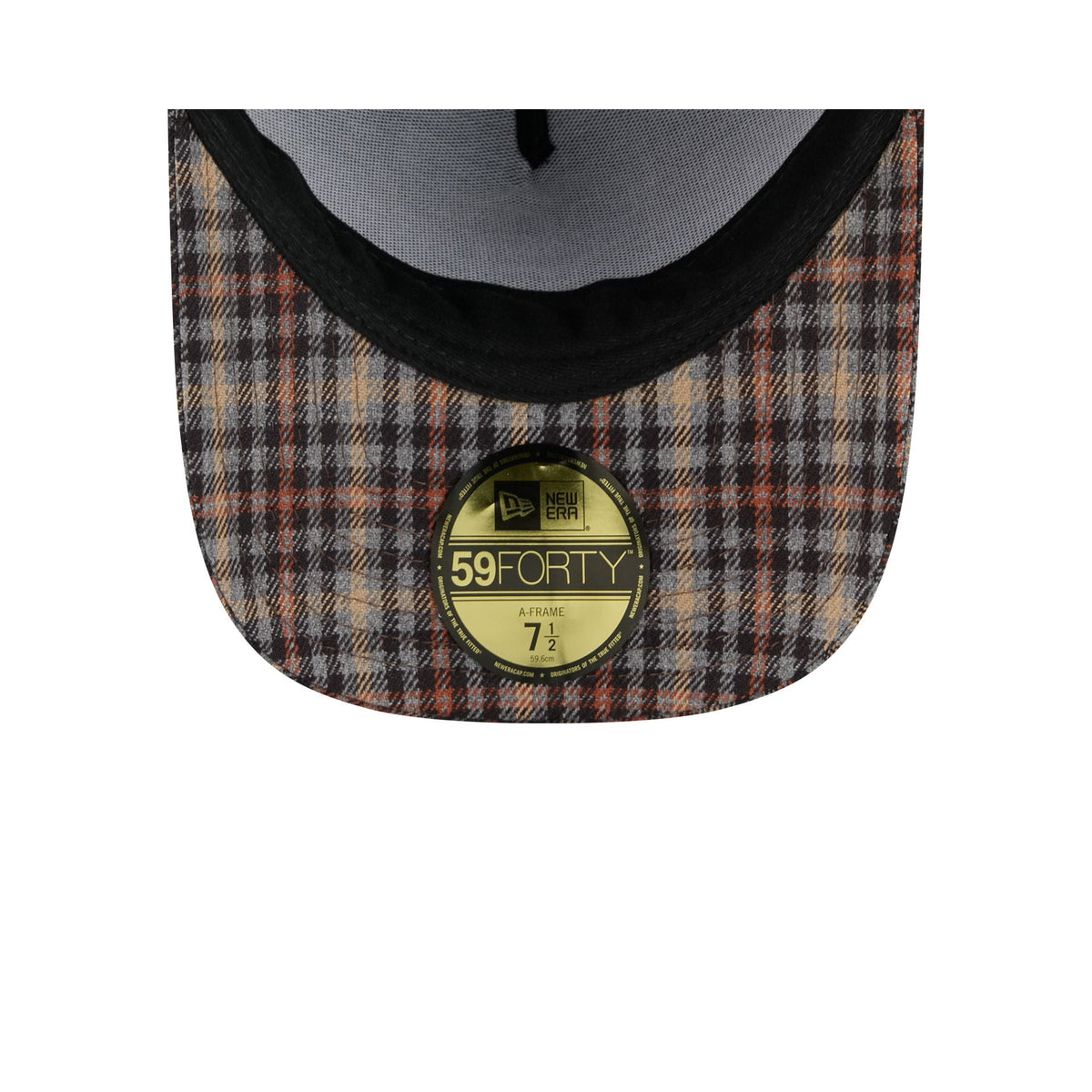 Boston Red Sox Fall Plaid Visor 59FORTY A-Frame Fitted Hat