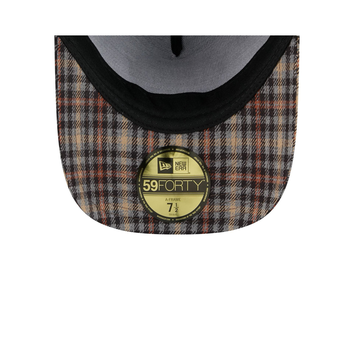 New York Knicks Fall Plaid Visor 59FORTY A-Frame Fitted Hat