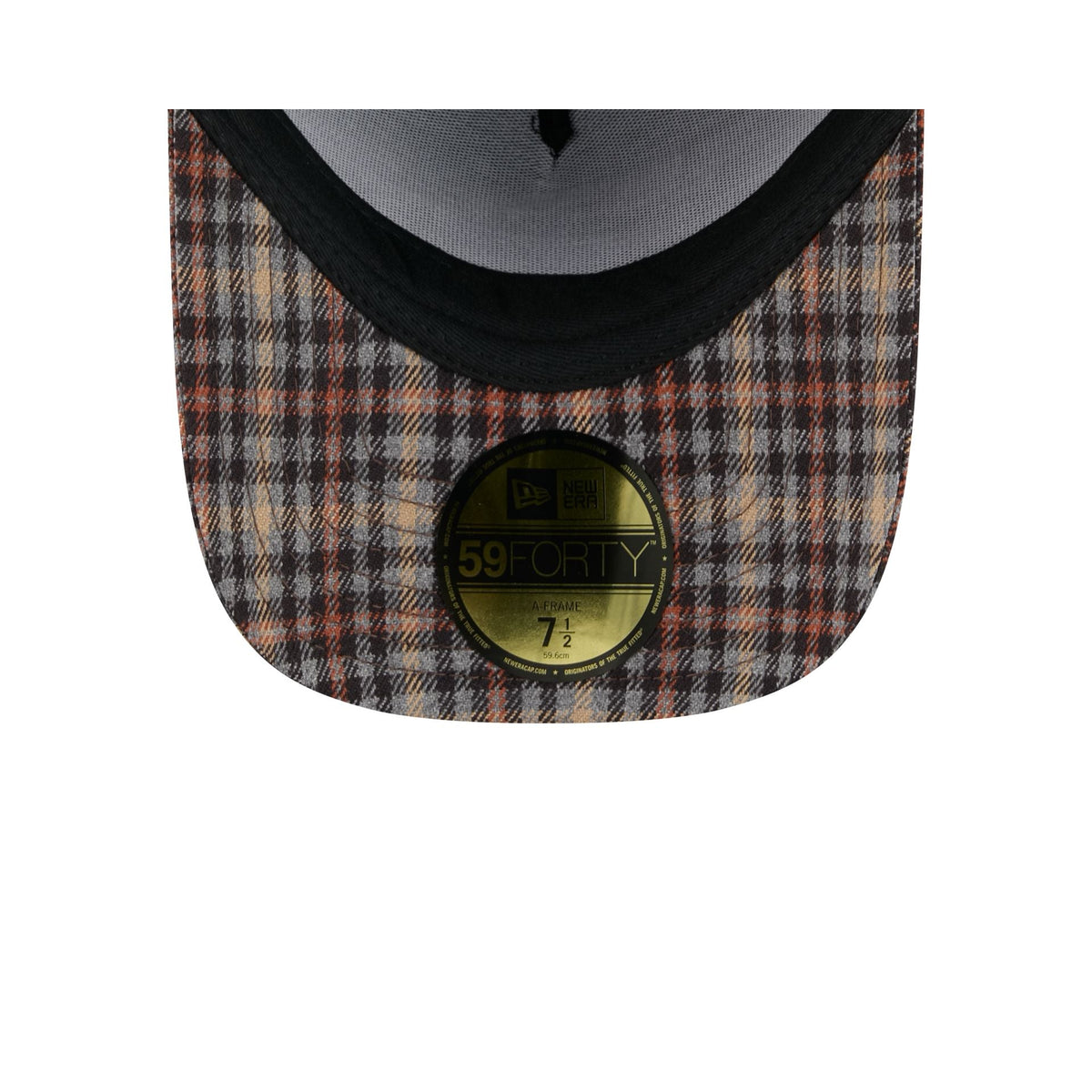 Denver Broncos Fall Plaid Visor 59FORTY A-Frame Fitted Hat