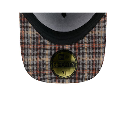 Denver Broncos Fall Plaid Visor 59FORTY A-Frame Fitted Hat