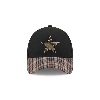 Dallas Cowboys Fall Plaid Visor 59FORTY A-Frame Fitted Hat