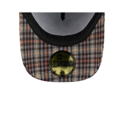 Dallas Cowboys Fall Plaid Visor 59FORTY A-Frame Fitted Hat