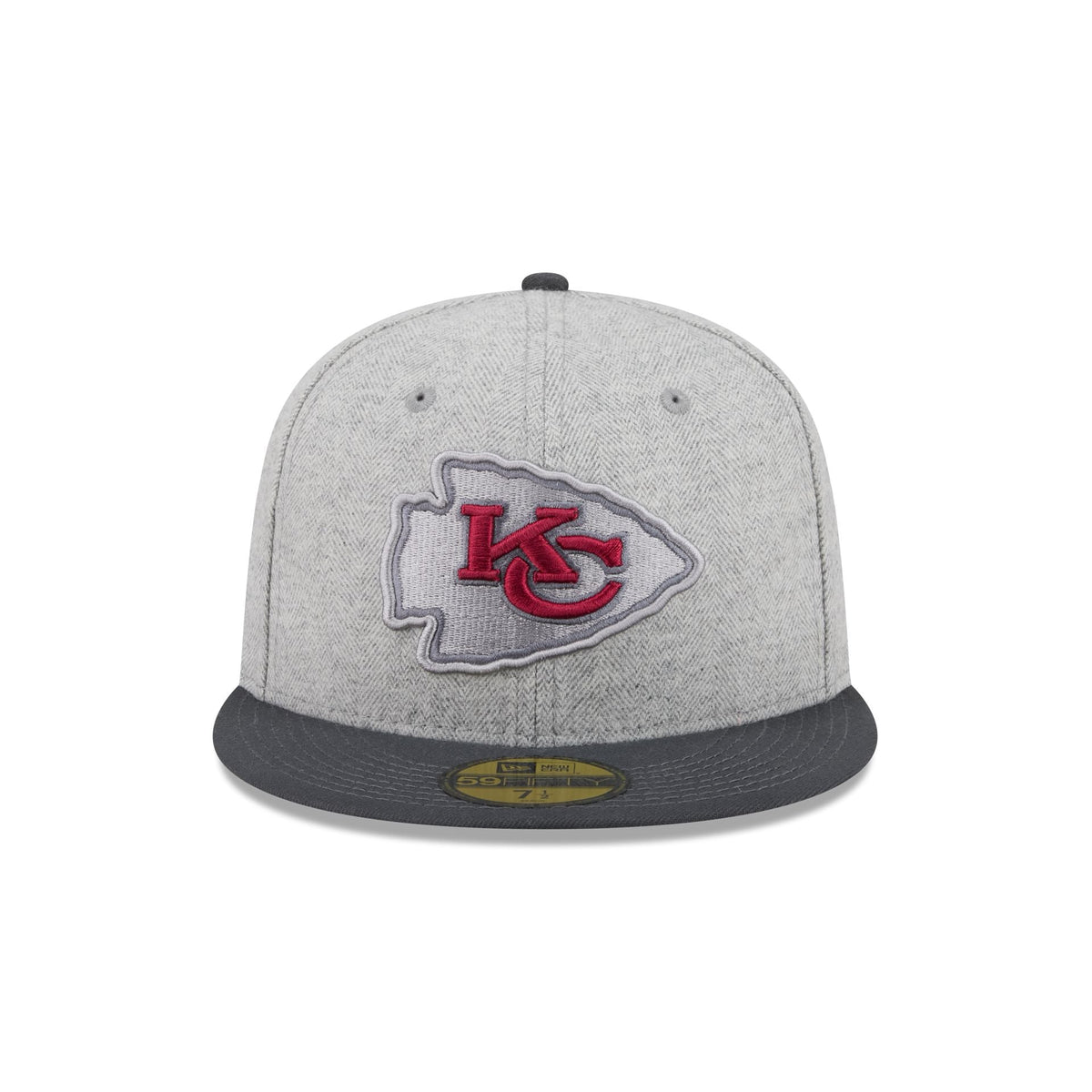 Kansas City Chiefs Gray Herringbone 59FIFTY Fitted Hat