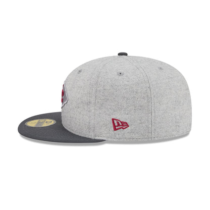 Kansas City Chiefs Gray Herringbone 59FIFTY Fitted Hat