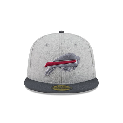 Buffalo Bills Gray Herringbone 59FIFTY Fitted Hat