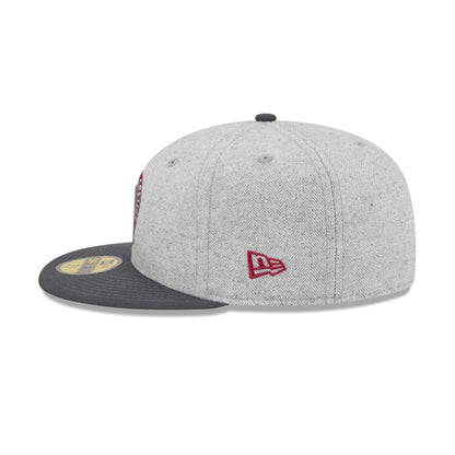 Boston Celtics Gray Herringbone 59FIFTY Fitted Hat