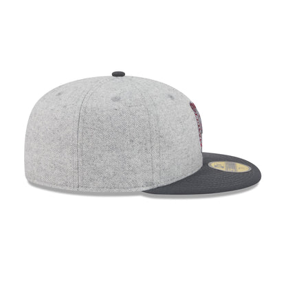 Boston Celtics Gray Herringbone 59FIFTY Fitted Hat