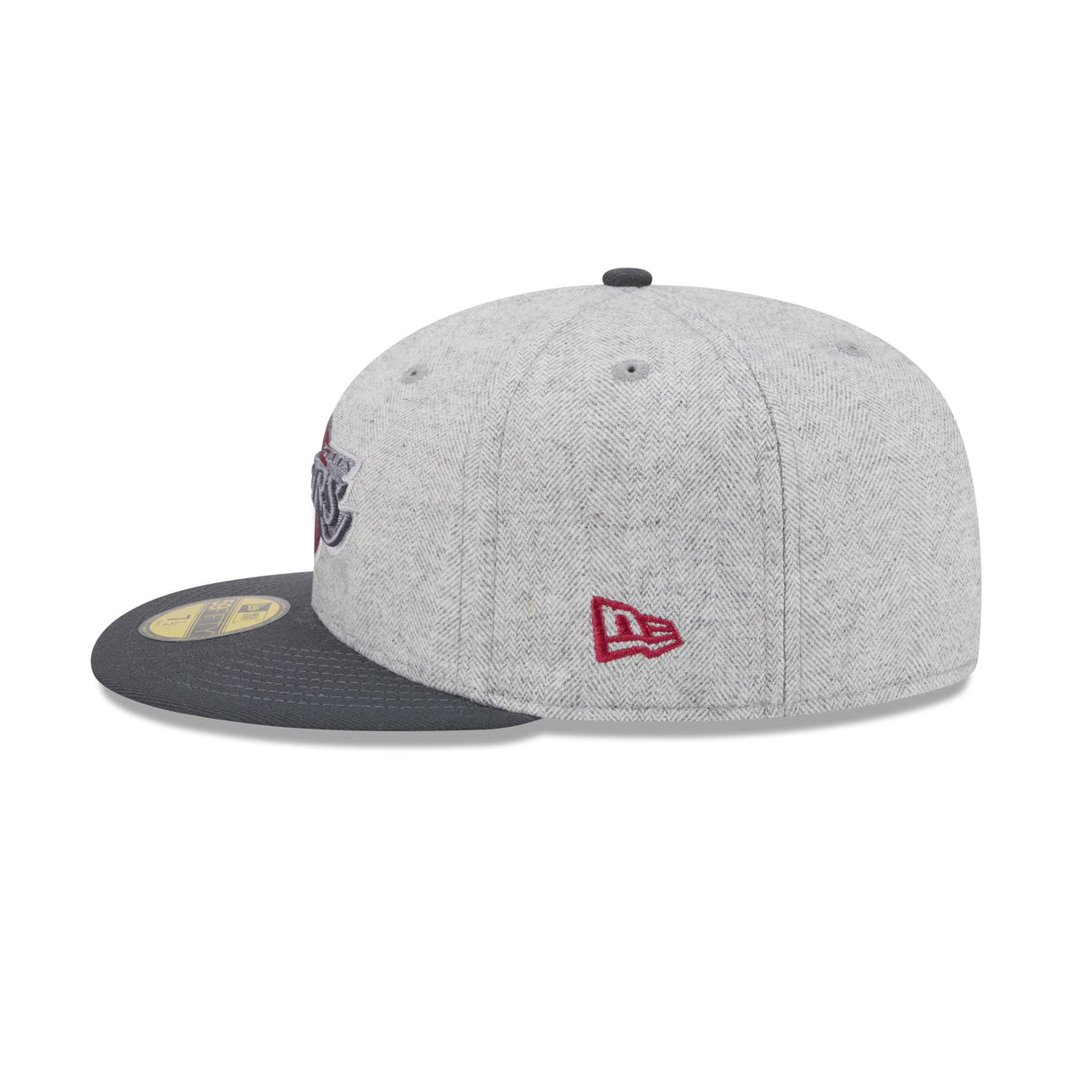 Los Angeles Lakers Gray Herringbone 59FIFTY Fitted Hat