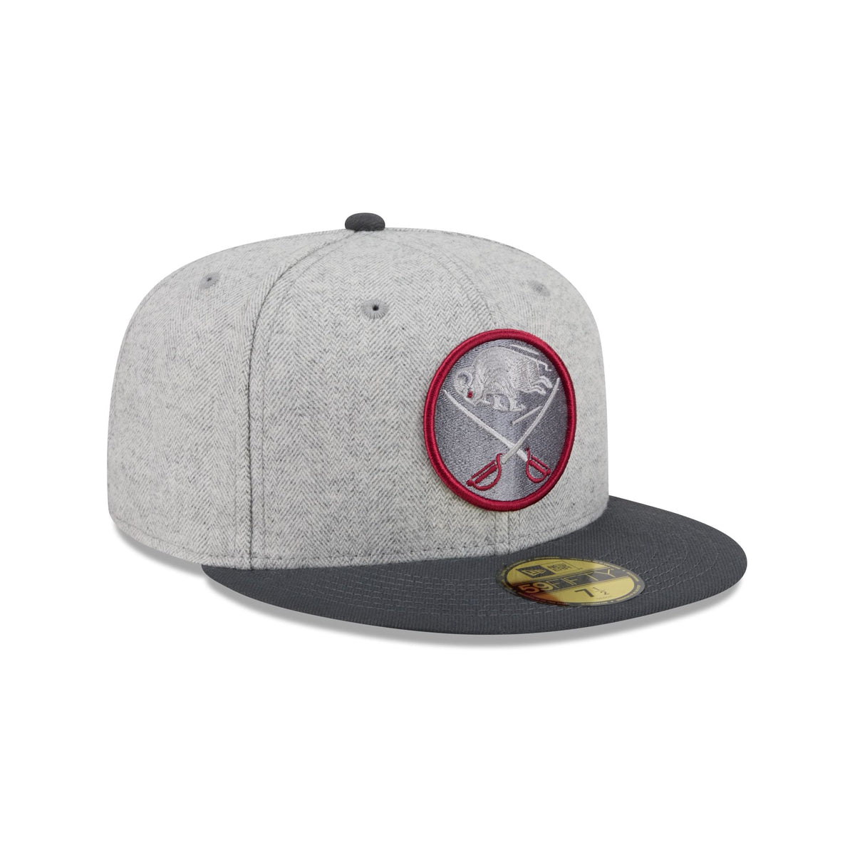 Buffalo Sabres Gray Herringbone 59FIFTY Fitted Hat