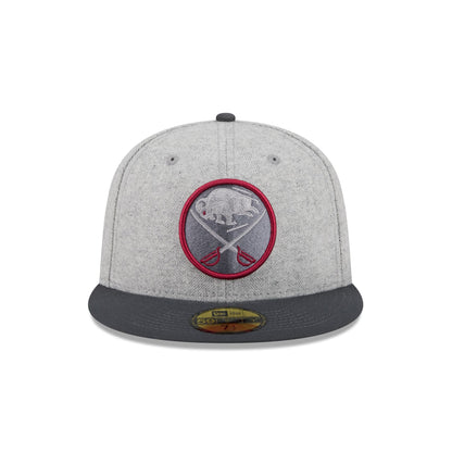 Buffalo Sabres Gray Herringbone 59FIFTY Fitted Hat