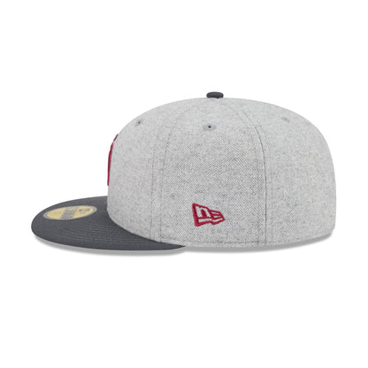 San Diego Padres Gray Herringbone 59FIFTY Fitted Hat