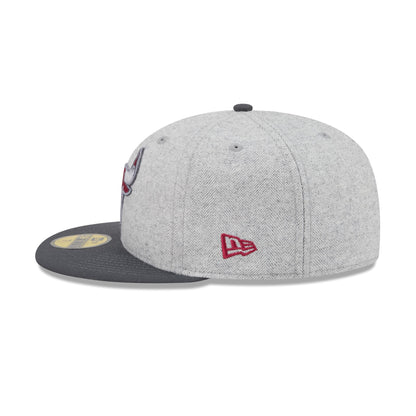 Chicago Bulls Gray Herringbone 59FIFTY Fitted Hat