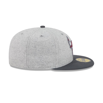Chicago Bulls Gray Herringbone 59FIFTY Fitted Hat