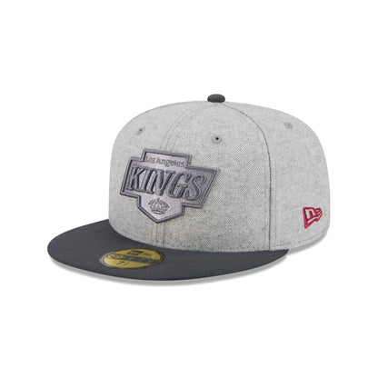 Los Angeles Kings Gray Herringbone 59FIFTY Fitted Hat