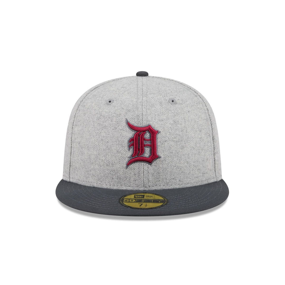 Detroit Tigers Gray Herringbone 59FIFTY Fitted Hat