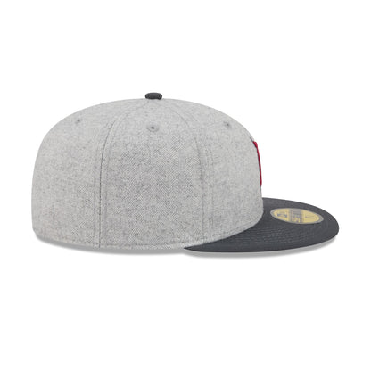 Detroit Tigers Gray Herringbone 59FIFTY Fitted Hat
