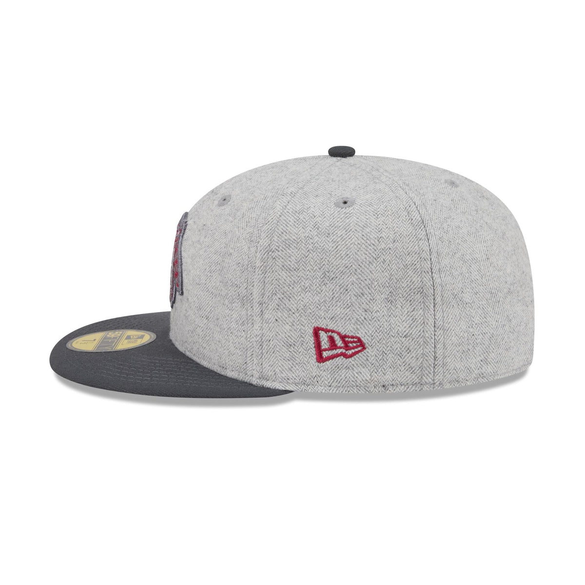 Chicago Blackhawks Gray Herringbone 59FIFTY Fitted Hat