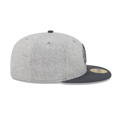 Chicago Blackhawks Gray Herringbone 59FIFTY Fitted Hat