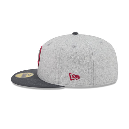 Golden State Warriors Gray Herringbone 59FIFTY Fitted Hat