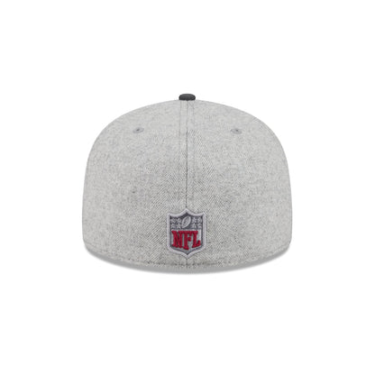 Las Vegas Raiders Gray Herringbone 59FIFTY Fitted Hat