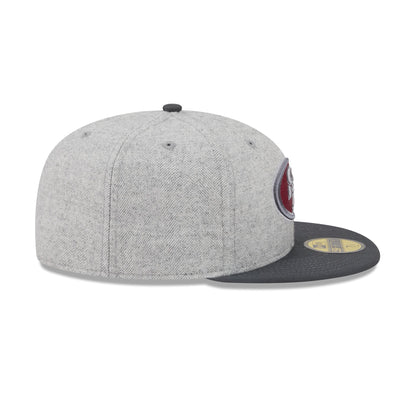 San Francisco 49ers Gray Herringbone 59FIFTY Fitted Hat