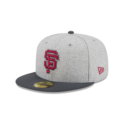 San Francisco Giants Gray Herringbone 59FIFTY Fitted Hat
