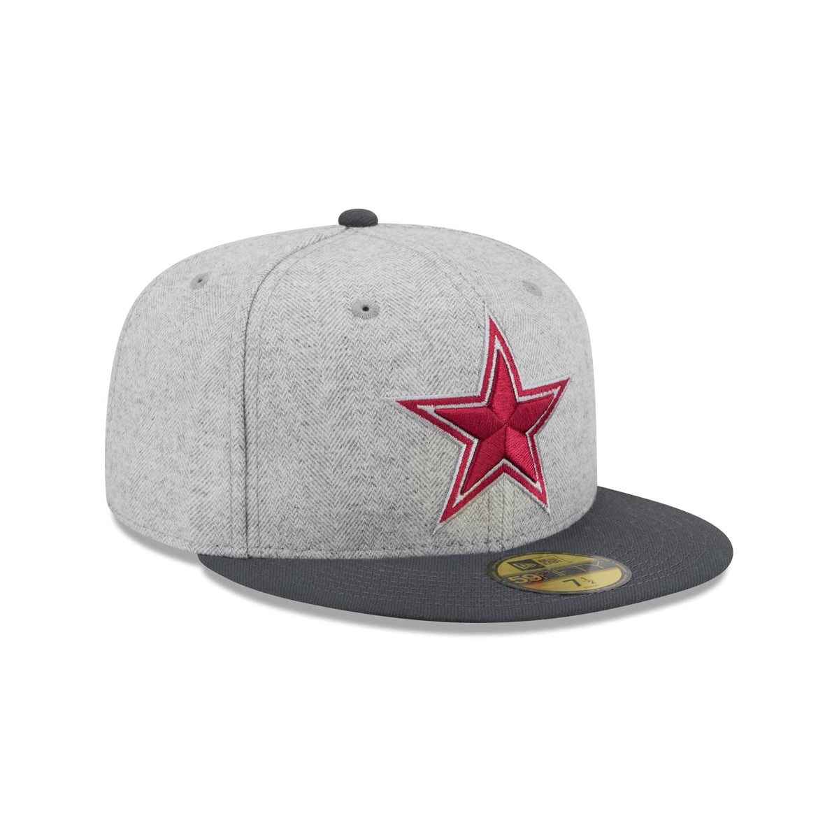 Dallas Cowboys Gray Herringbone 59FIFTY Fitted Hat