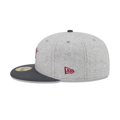 Houston Astros Gray Herringbone 59FIFTY Fitted Hat