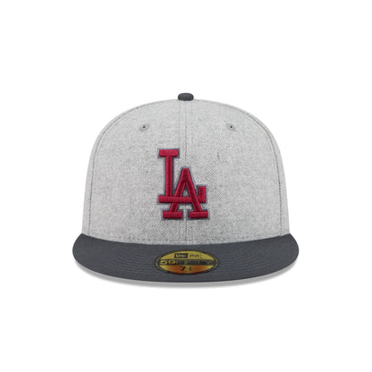 Los Angeles Dodgers Gray Herringbone 59FIFTY Fitted Hat