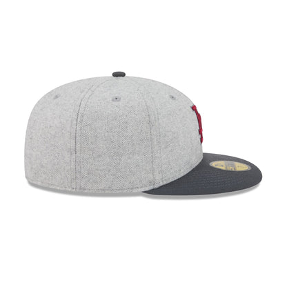 Los Angeles Dodgers Gray Herringbone 59FIFTY Fitted Hat