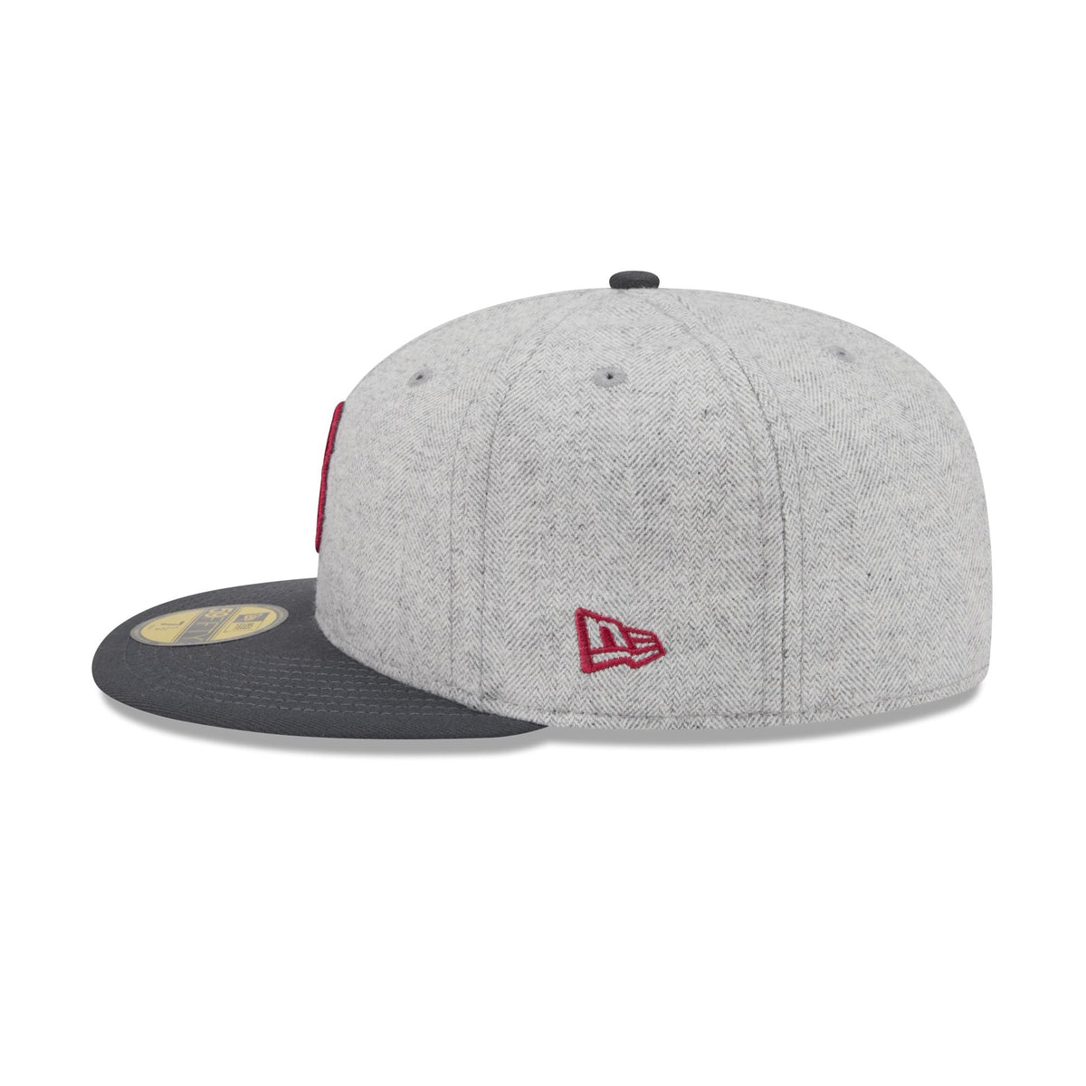 Boston Red Sox Gray Herringbone 59FIFTY Fitted Hat