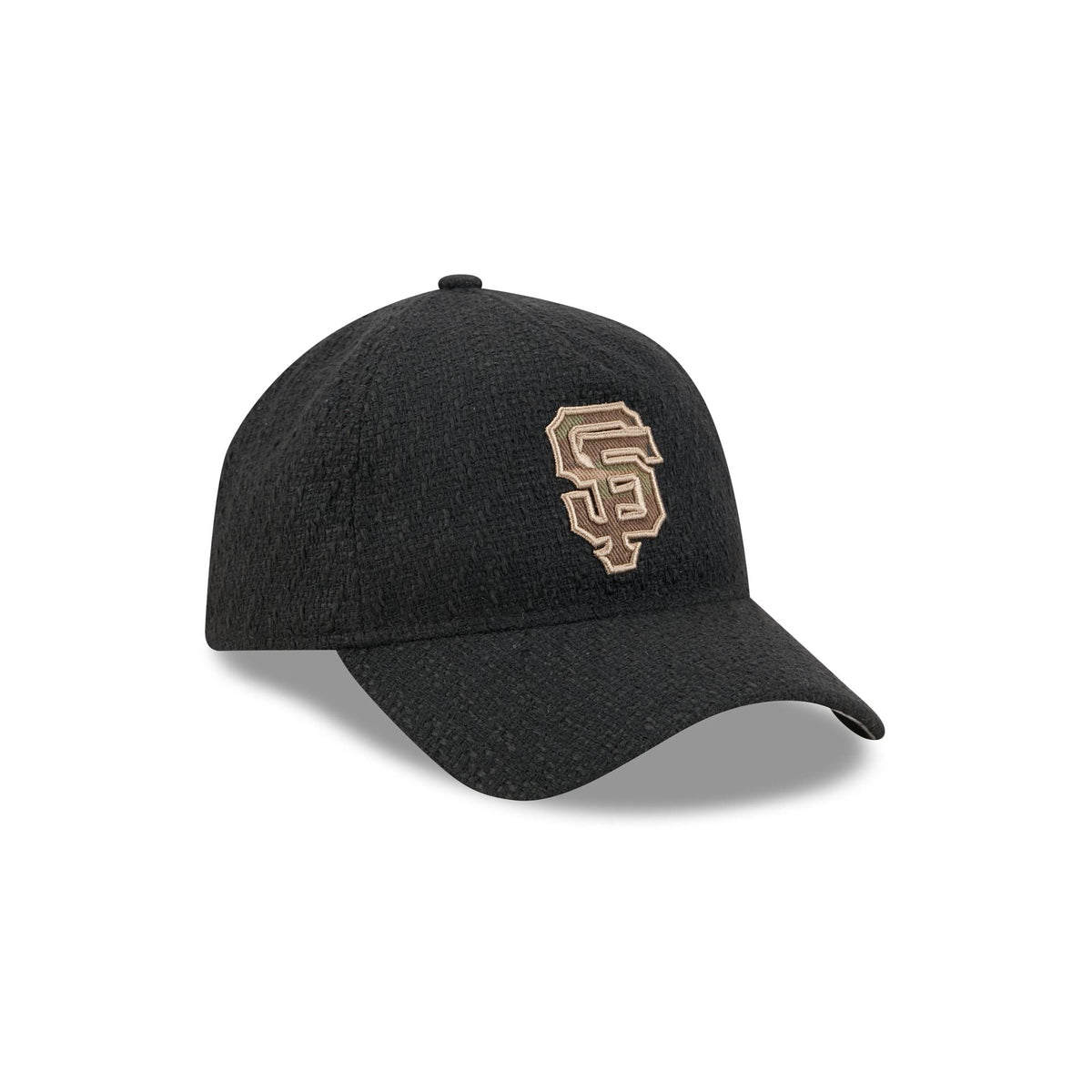 San Francisco Giants Camo Logo Boucle 9FORTY A-Frame Unstructured Snapback Hat